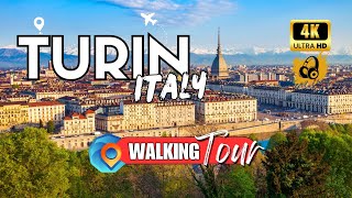 Exploring Turin Piedmont Italy 🇮🇹 Walking Tour 4K  Best Things To See UHD 60fps [upl. by Ailene]