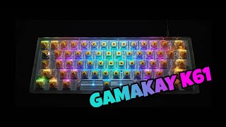 03 GAMAKAY K61 RGB [upl. by Noyahs]