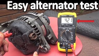 How to Test an Alternator  Testing the Voltage Regulator Diode rectifier and Stator [upl. by Parcel606]