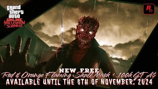 GTA Online • New Free Red amp Orange Flaming Skull Masks  100k GTA • Available til 6 Nov • 🆕️🆓️ [upl. by Ojyram]