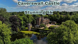 Caverswall Castle Stunning 4k Aerial Cinematic Video of this amazing Place via 249g Drone [upl. by Jarvey]