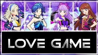 LOVE GAME  Rin Aoi Sumire and Ran Mix Ver Full Romaji and English Lyrics [upl. by Lihka]