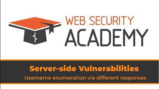 Solution for Lab Username enumeration via different responses by Web Security Academy [upl. by Elehcir]