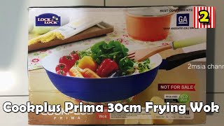 Cookplus Prima 30cm Frying Wok Group Associated Lock amp Lock Premium Cookware Ceramic Coating [upl. by Corena250]