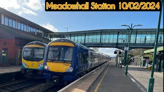 Trains at Meadowhall Station 10022024 [upl. by Lledrac]