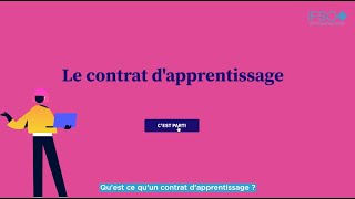 Les contrats dalternance  Le contrat dapprentissage [upl. by Nayllij]