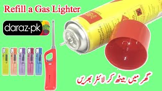 Gas Lighter Refill at Home Very Easily  How to Refill Gas Lighter [upl. by Nwaf]