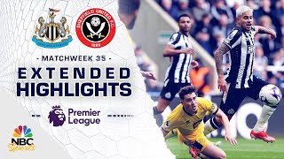 Newcastle United v Sheffield United  PREMIER LEAGUE HIGHLIGHTS  4272024  NBC Sports [upl. by Nyrahs]