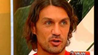 PAOLO MALDINI a quotSegni Particolariquot su Milan Channel 22052009 4 di 6 [upl. by Eiddet]