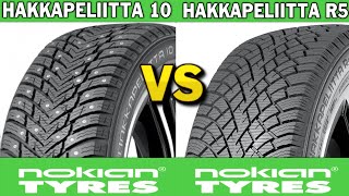 Studded vs Studless Nokian Hakkapeliitta 10 vs Nokian Hakkapeliitta R5 2024 REVIEW [upl. by Blakeley]