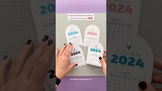 Calendário 2024 😍 diy tutorial façavocêmesmo [upl. by Niveb]