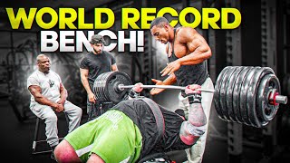 World Record Bench Press with Ronnie Coleman Larry Wheels and Gym Reaper [upl. by Dream]