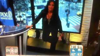 Sukanya Krishnan Falls Down on Live TV 101911 Pix Morning News [upl. by Keisling]