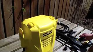 How to use Karcher K2 Compact Pressure Washer [upl. by Charleton]