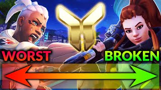 5 BEST  WORST Heroes to Main at Low ELO  Gold Meta is NUTS  Overwatch 2 Guide S5 [upl. by Nelleus]