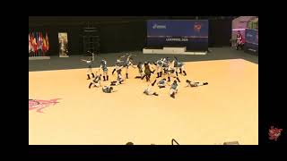 World Baton Twirling Championship Artistic Group Golden Hearts Baton Twirl Giappone [upl. by Animar279]