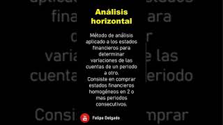 Análisis Vertical y Horizontal de Estados Financieros shorts [upl. by Nalniuq909]