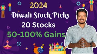 🔥🪔 2024 Diwali Stock Picks 🪔🔥 – 20 Stocks Ready for 50100 Gains  Investment Works [upl. by Ciccia]