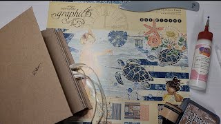 Part 2 Tutorial for my Graphic 45 Sin Kissed 5x7 Mini Album [upl. by Eyahsal833]