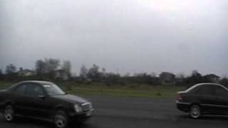 CLK55 AMG vs CLK430 vs C32 AMG 402 m [upl. by Cimbura]