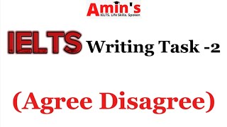 IELTS Writing Task 2 Agree Disagree ❗ amins2013 [upl. by Germayne]