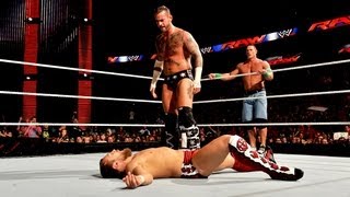 John Cena amp CM Punk vs Big Show amp Daniel Bryan Raw August 13 2012 [upl. by Eelytsirk]