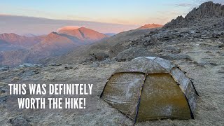 Solo Camping in the Mountains  After a Rainy Climb Finally Some Great Weather  Hilleberg Allak 2 [upl. by Aketahs43]