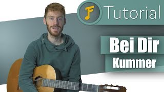 Kummer  Bei Dir  Gitarren Tutorial für Anfänger  Jamflix [upl. by Rika]