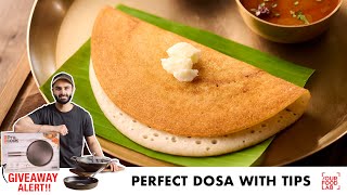 Perfect Dosa Recipe  Dosa Tawa Seasoning Tips Dosa Atta  घर पर बनाइये परफेक्ट दोसा  Sanjyot Keer [upl. by Shimberg567]