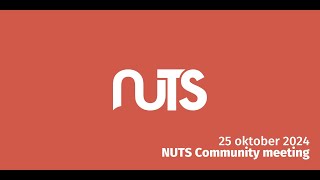 Nuts Community meeting 25 oktober [upl. by Hoffman]