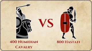 ROME II Total War  400 Numidian Cavalry VS 800 Hastati [upl. by Negiam670]