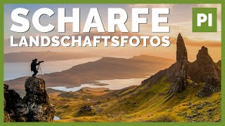 Garantiert scharfe Landschaftsfotos ➡️ Landschaftsfotografie Tutorial [upl. by Opaline]