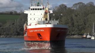 Cargo Ships quotLady Christinaquot amp quotArctica Havquot Arriving At Fowey [upl. by Kellyn999]