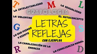 👉LETRAS REFLEJAS  Simbolismo de la d L t r s m g 💗 MINUSCULAS  con EJEMPLOS  Grafologia [upl. by Hannie]