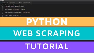 python web scraping tutorial  using beatifulsoup [upl. by Zerimar853]