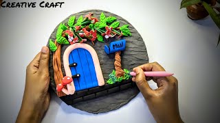 Clay Wall Hanging Craft Ideas  Home Decor  Home decorating ideas with Super Clay  Clay Art [upl. by Lavelle]