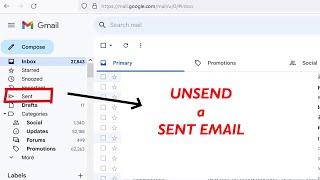 How to Unsend a Sent Email in Gmail Easy Solution [upl. by Erised]