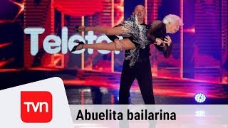 ¡Se pasó Abuelita bailarina deja a todos atónitos  Teletón 2017 [upl. by Ardeid502]