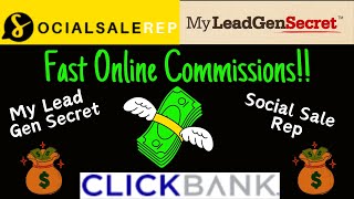 Fast Ways To Make Money Online  Social Sale Rep  Clickbank Affiliates Day 73 [upl. by Algy]