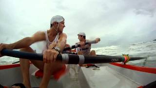 GOPRO Hero Noosa Heads U23s Surf Boat Rowers [upl. by Ailecec]