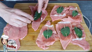 Così buoni che anche gli ospiti ti chiederanno il bis Saltimbocca alla romana ricetta originale [upl. by Akisej]