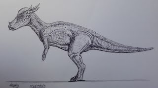 How to draw the stygimoloch part 1 [upl. by Aunson553]