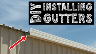 Installing Gutters on a Metal Roof StepbyStep Guide [upl. by Vachil]