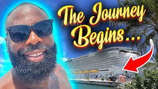 Royal Caribbean Wonder Of The Seas Boarding day Wonderoftheseas shiptour travelingwithkids [upl. by Walliw]