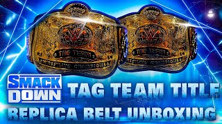 WWE Smackdown Tag Team Championship Replica Belt Unboxing [upl. by Conal494]