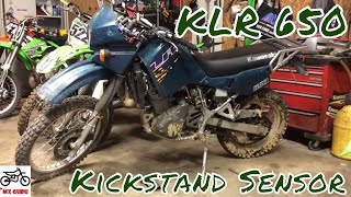 Kawasaki KLR 650 Shutting Off on Takeoff  Kickstand Sensor Maybe YES EASY FIX [upl. by Katrina]