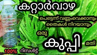 കറ്റാർവാഴ പെട്ടന്ന് വണ്ണംവെക്കാൻ കുപ്പി കൊണ്ടൊരു സൂത്രംAloevera care in malayalamkattarvazhakrishi [upl. by Nwahsd]