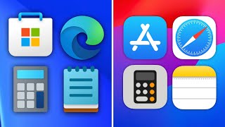 Comparing Windows 11 and iOS 17s Icons [upl. by Katey]