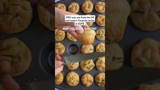 MINI FOCACCIA MUFFINS full written recipe in the comments focaccia bread baking muffins [upl. by Dana]