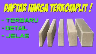 Harga Bata Hebel Satuan Per Biji Yang Terbaru di Tahun Ini [upl. by Drusilla]